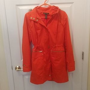 INC International Concepts orange hooded jacket